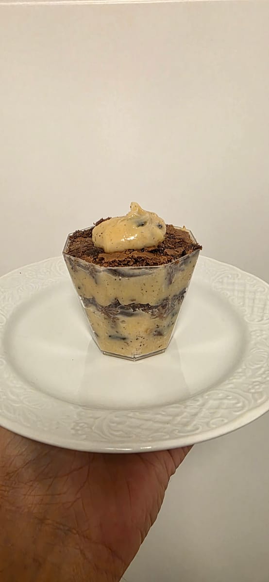 Brownie c/ Brig. Branco + Oreo no Pote