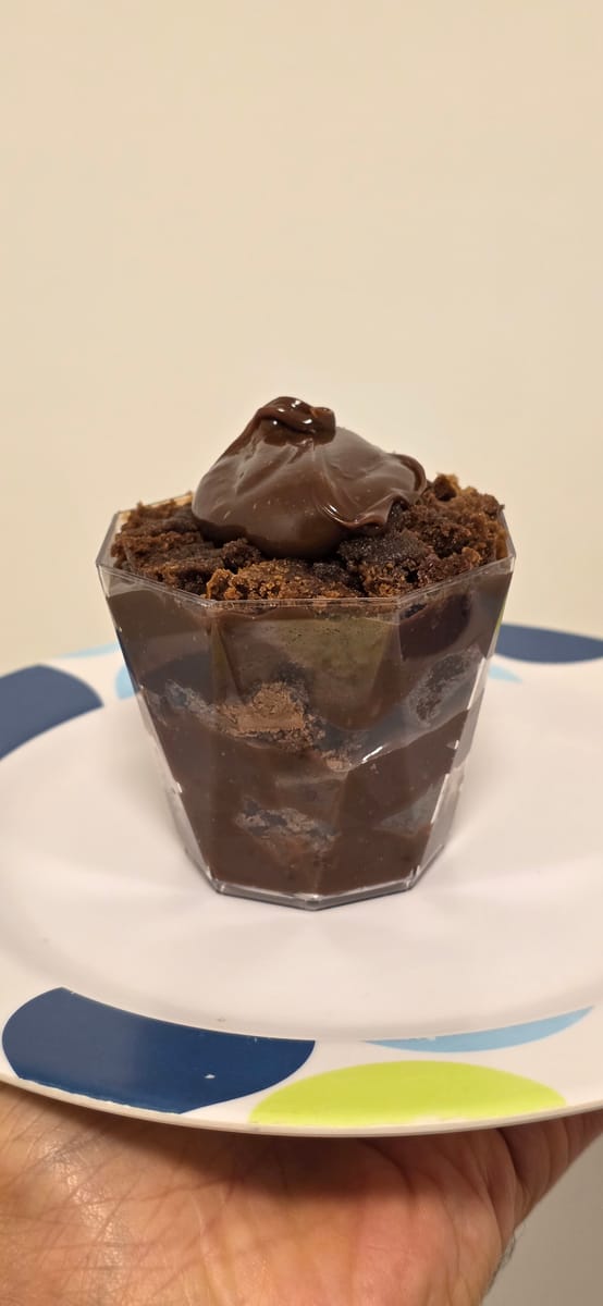 Brownie c/ Brig. Meio Amargo no Pote