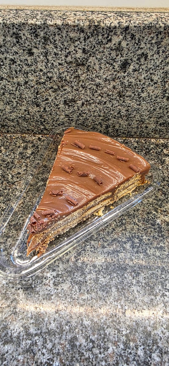 Torta Palha Preta Fatia