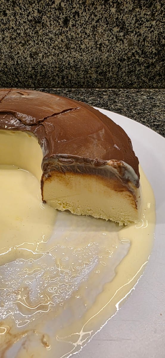 Pudim Sorvete Meio Amargo Fatia